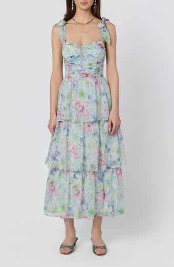 ASTR the Label Tiered Tie Strap Sundress