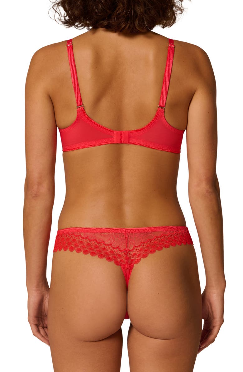 Simone Perele Radieuse Tanga, Alternate, color, Flamingo