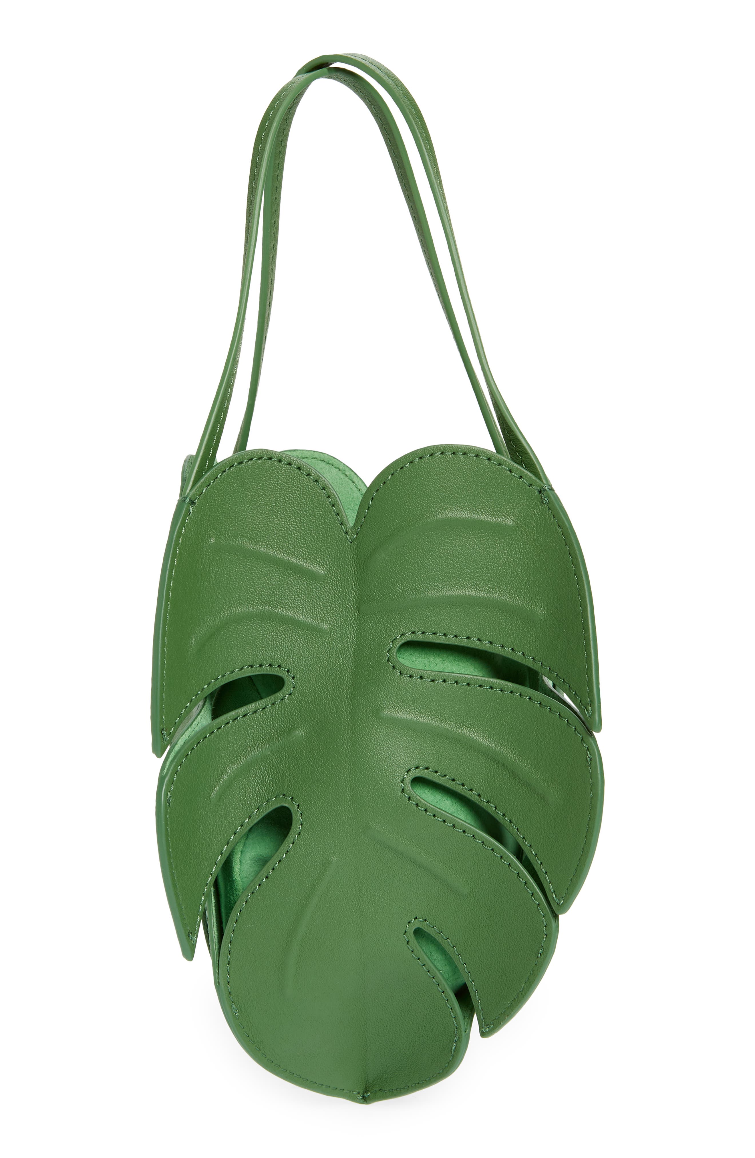 STAUD Palm Leather Tote, Alternate, color, Leaf