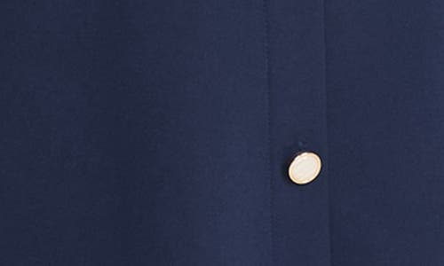 Donna Morgan Button Detail Sleeveless Minidress In Navy Blazer