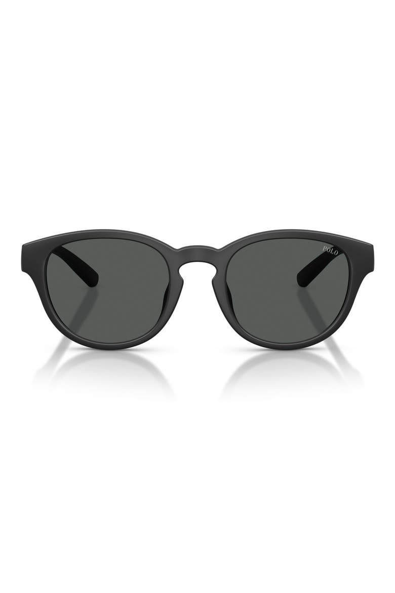51mm Phantos Sunglasses, Main, color, MATTE BLACK / DARK GREY