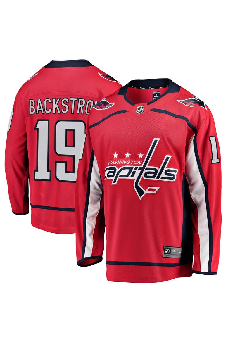 Men's Fanatics Branded Nicklas Backstrom Red Washington Capitals Breakaway Player Jersey, Main, color, Red
