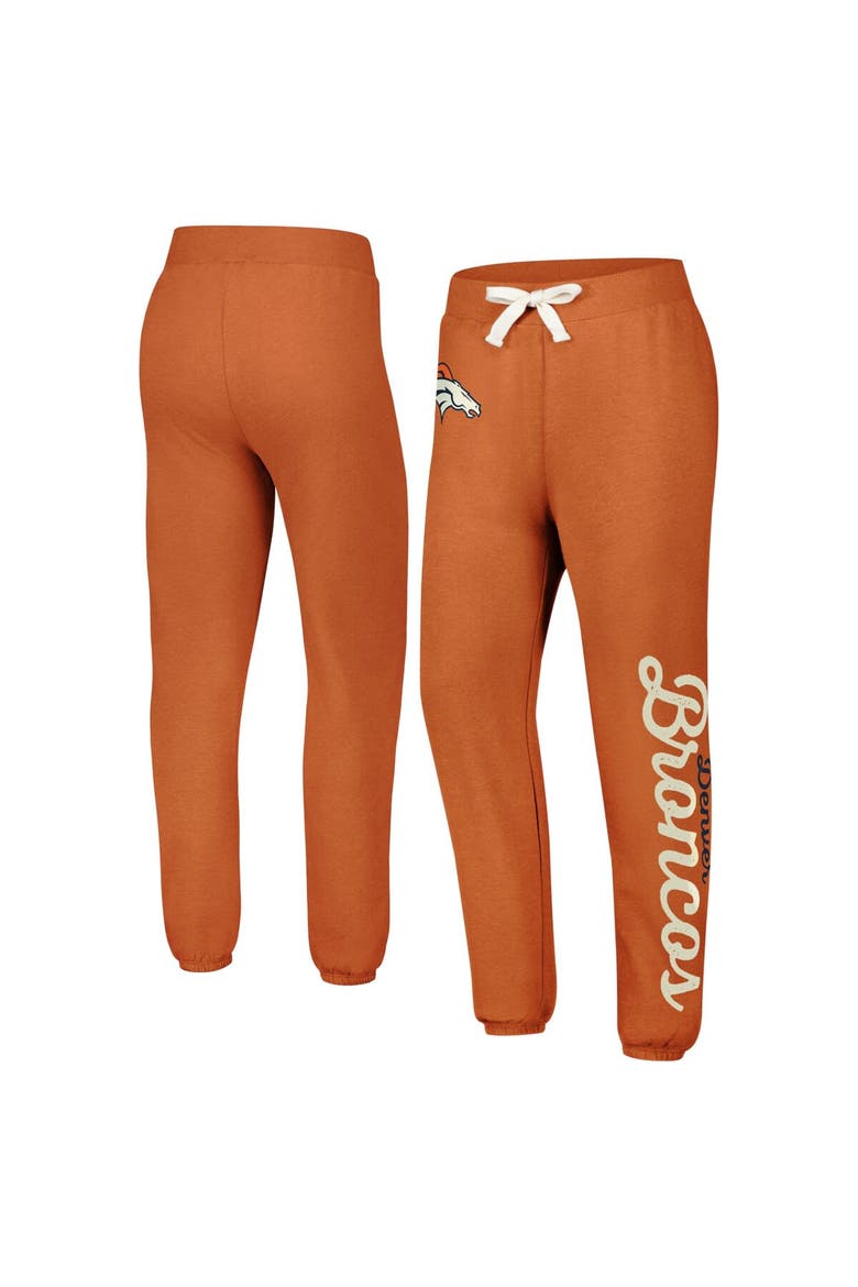 Women's G-III 4Her by Carl Banks Orange Denver Broncos Scrimmage Fleece Pants, Main, color, Orange