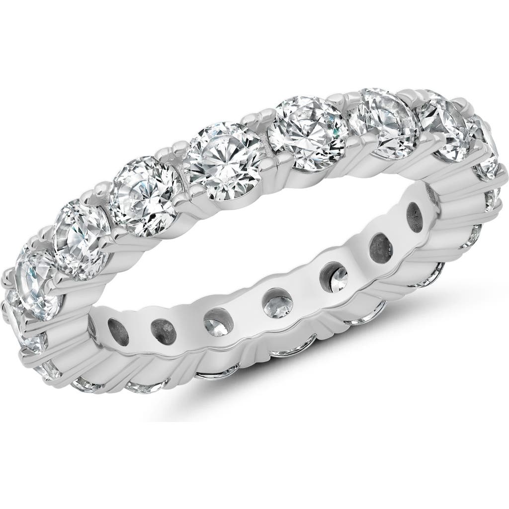 Crislu Brilliant-cut Cubic Zirconia Eternity Ring In Metallic
