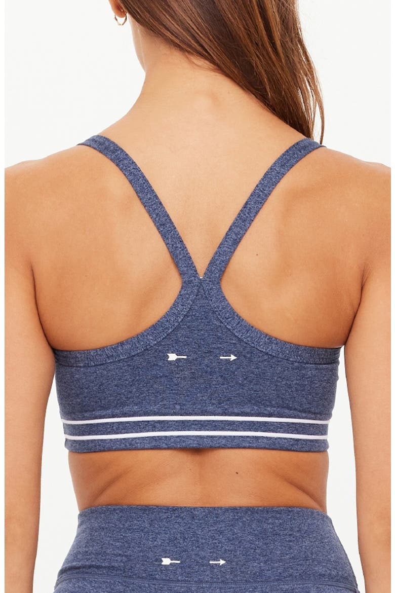 Bowery Baxter T-Back Sports Bra, Alternate, color, BLUE