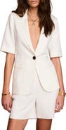 MINT VELVET Linen Blend Short Sleeve Blazer