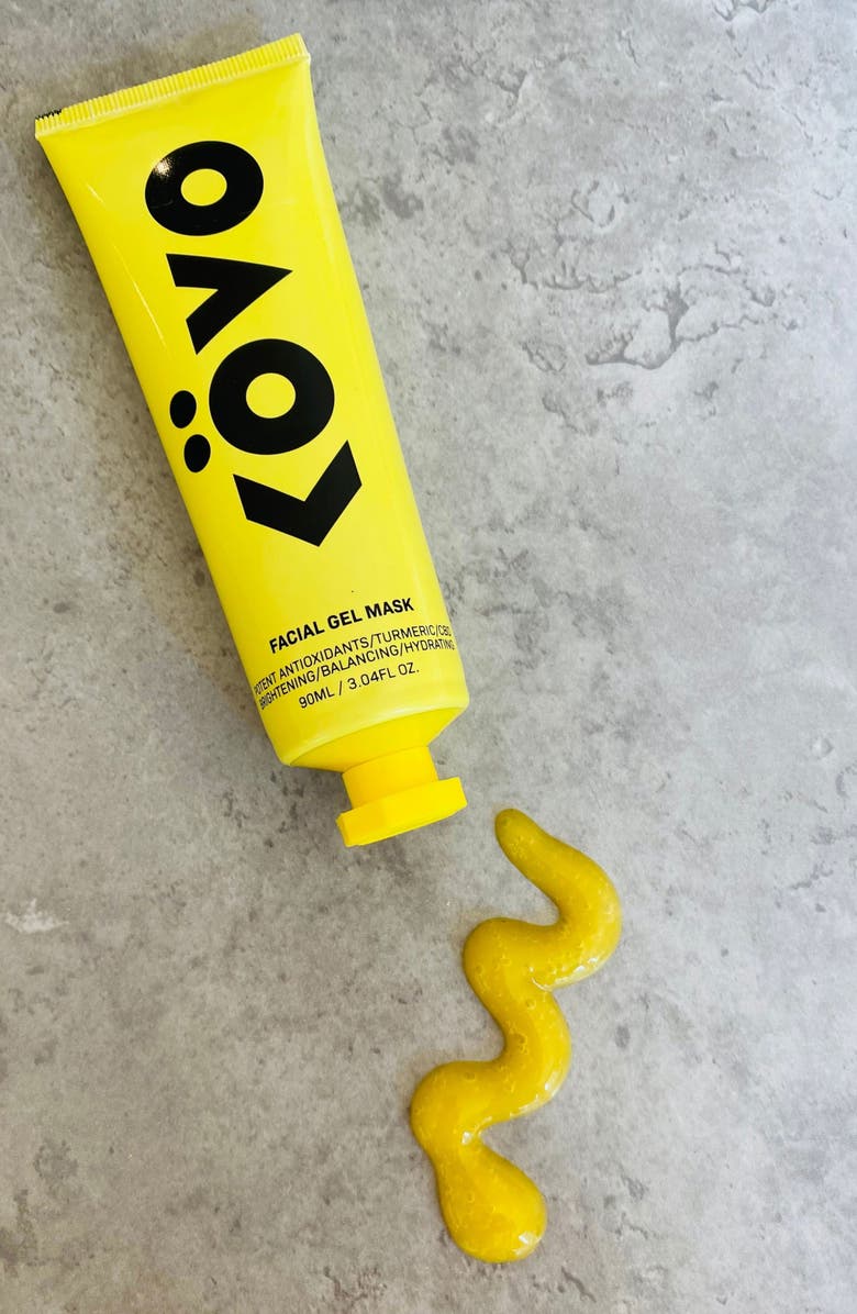 KOVO Essentials Tumeric + CBD Brighter Days Turmeric Gel Mask, Alternate, color, 