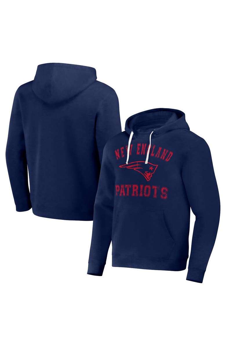 NFL X DARIUS RUCKER Men's NFL x Darius Rucker Collection by Fanatics Navy New England Patriots Coaches Pullover Hoodie, Main, color, 