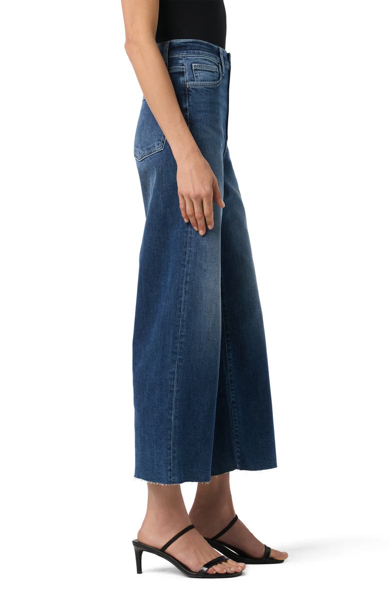 Joe's Raw Hem Crop Wide Leg Jeans, Alternate, color, Bryndis