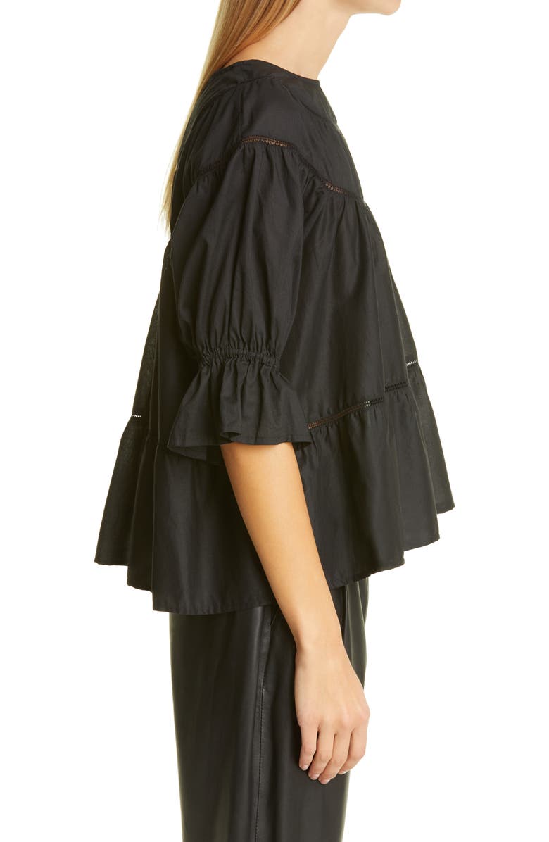 Merlette Sol Tiered Cotton Top, Alternate, color,