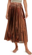 WISHLIST Metallic Pleated Skirt