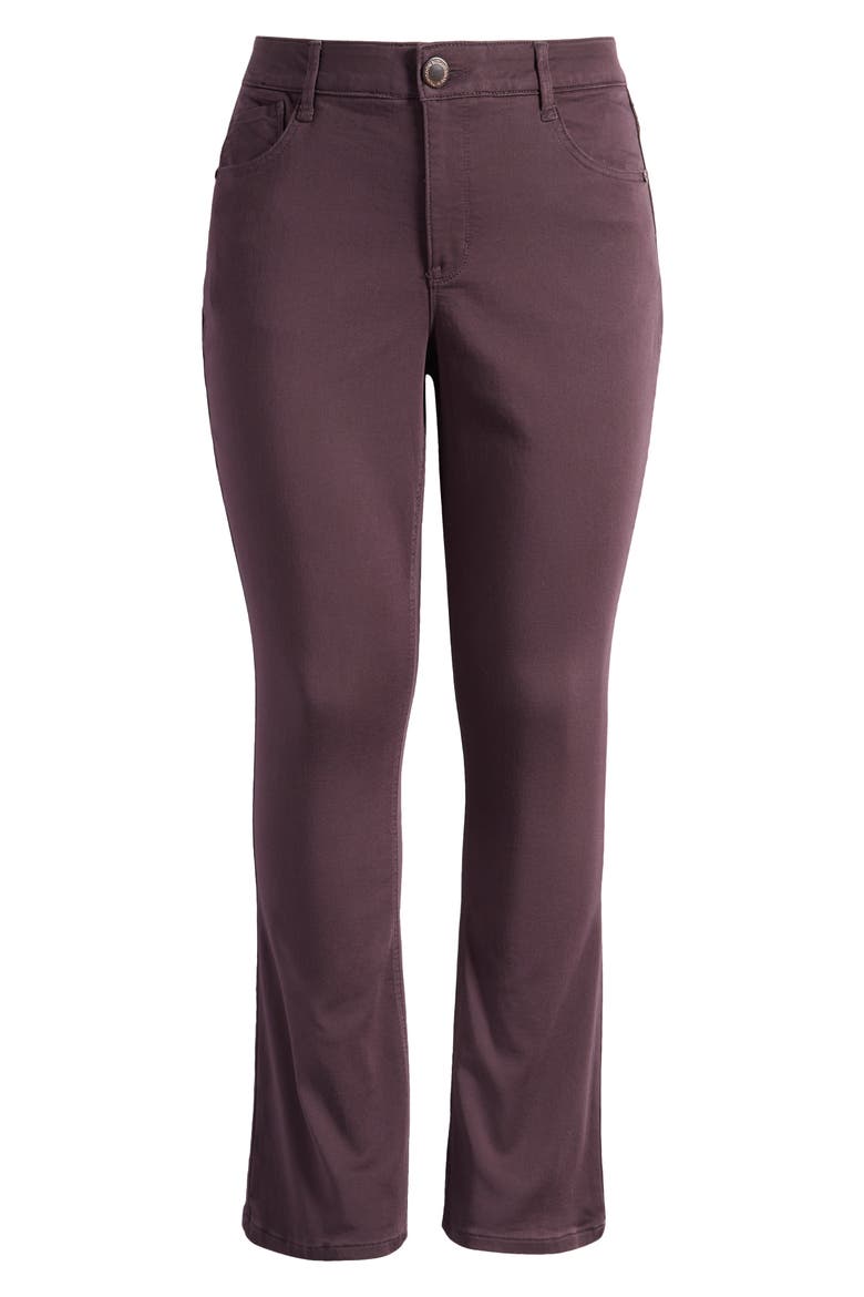 'Ab'Solution High Waist Itty Bitty Bootcut Jeans (Nordstrom Exclusive), Alternate, color, MALBEC