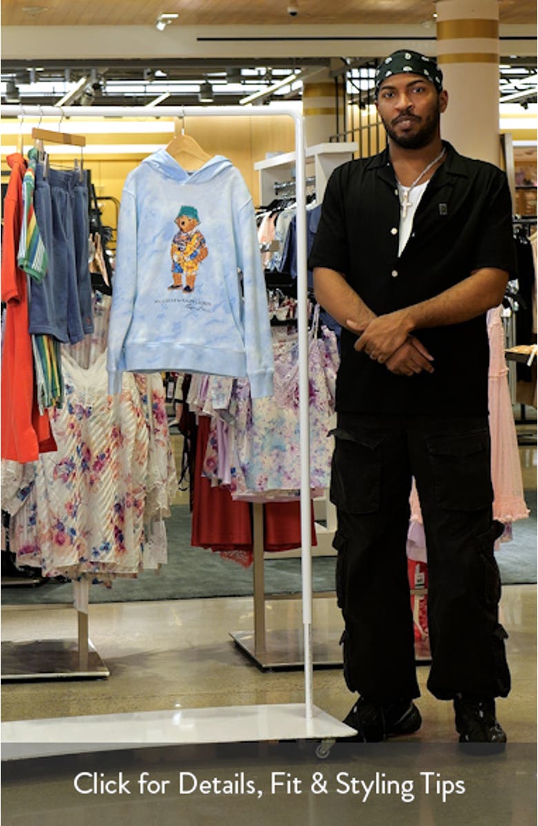 Kids' Polo Bear French Terry Graphic Hoodie, sales video thumbnail