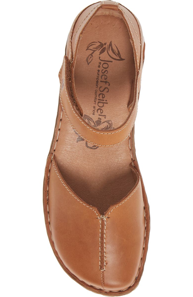 Josef Seibel Rosalie 42 Wedge Pump, Alternate, color, Cognac Leather