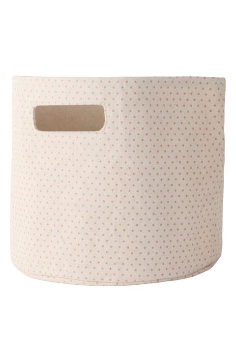 Printed Cotton Canvas Basket