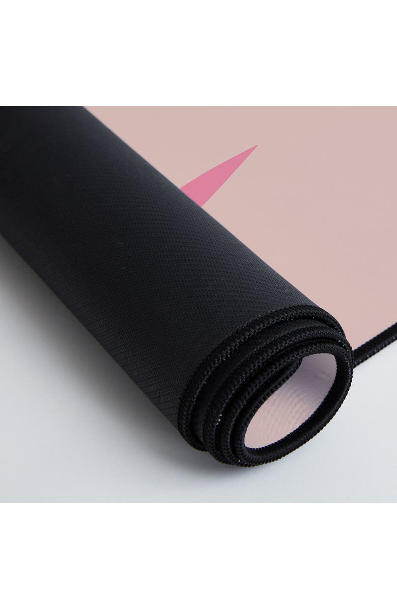 Deny Designs Blush Palm Leaf Desk Mat, Alternate, color, Pink