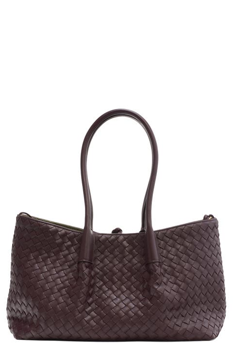 Medium Pinacoteca Intrecciato Leather Tote