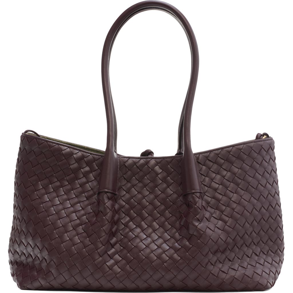 Bottega Veneta Medium Pinacoteca Intrecciato Leather Tote in 2203 Dark Barolo/pick-M B at Nordstrom
