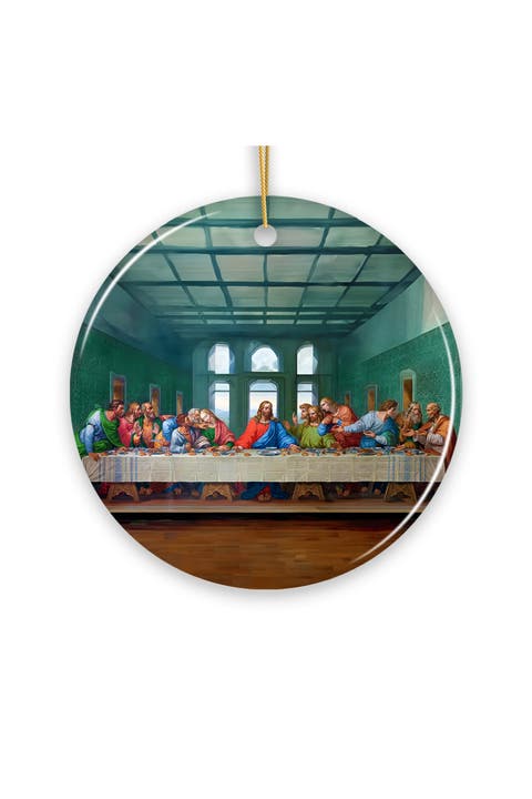 The Last Supper Da Vinci Painting Ceramic Ornament