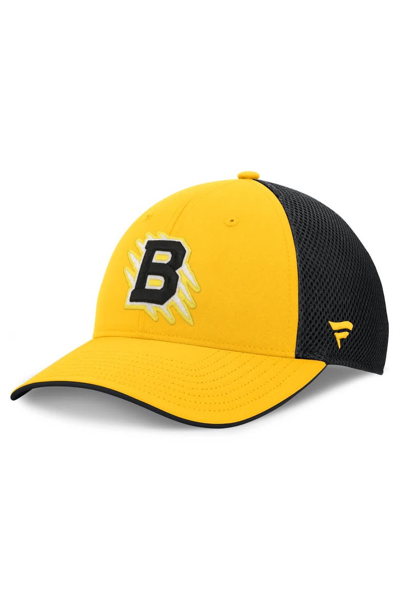 Men's Fanatics  Gold/Black Boston Bruins 2026 NHL Stadium Series Authentic Pro Adjustable Trucker Hat, Alternate, color, Gold