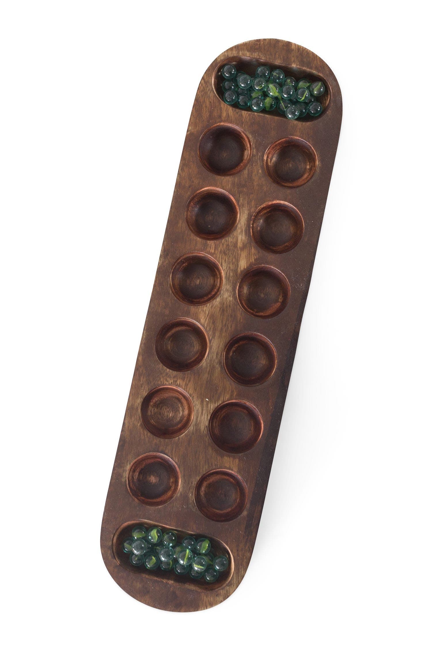 Ten Thousand Villages Mancala Game - Brown
