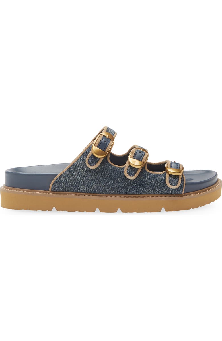 Marc Jacobs The Kiki Denim Slide Sandal, Alternate, color, Dark Wash Indigo