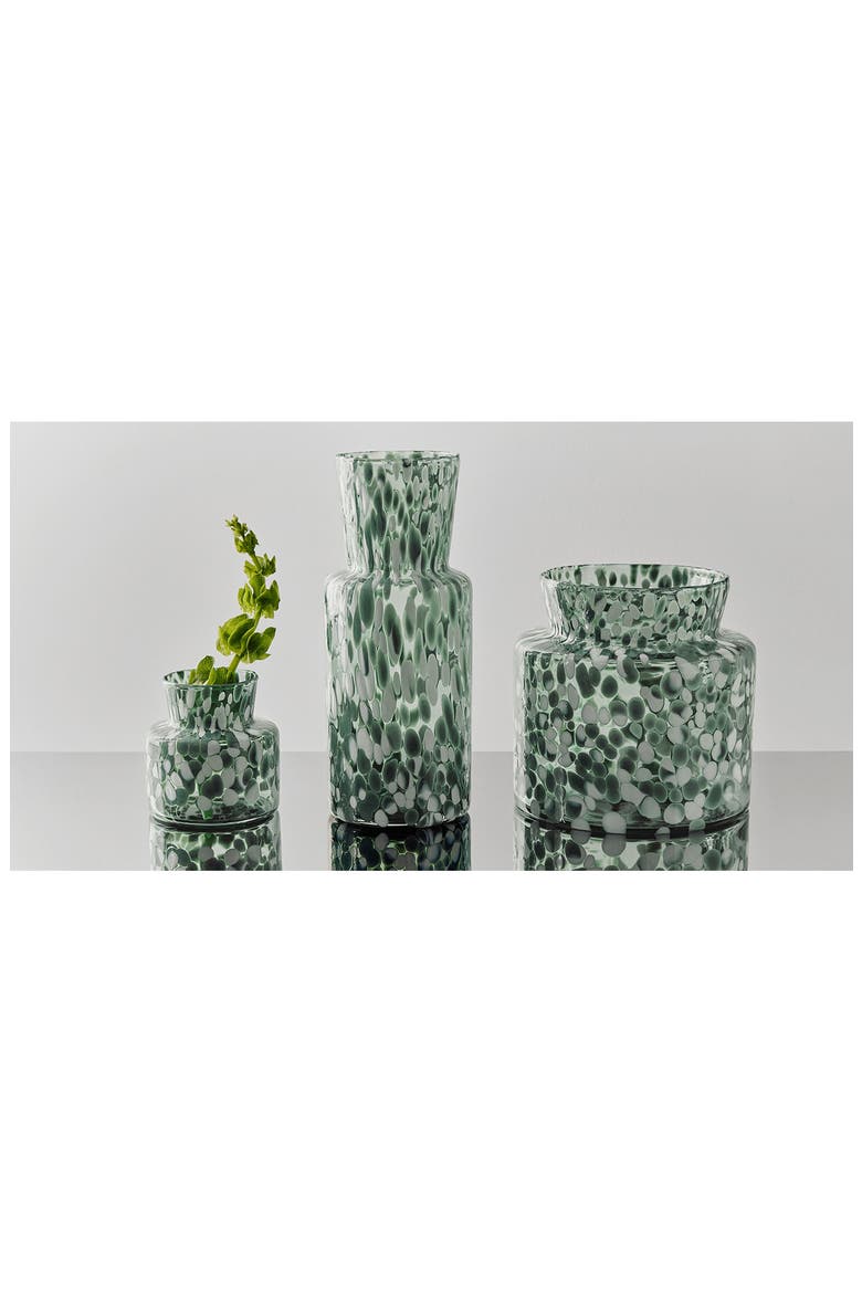 Meadow Summer Small Vase, Alternate, color, CLEAR/ GREEN