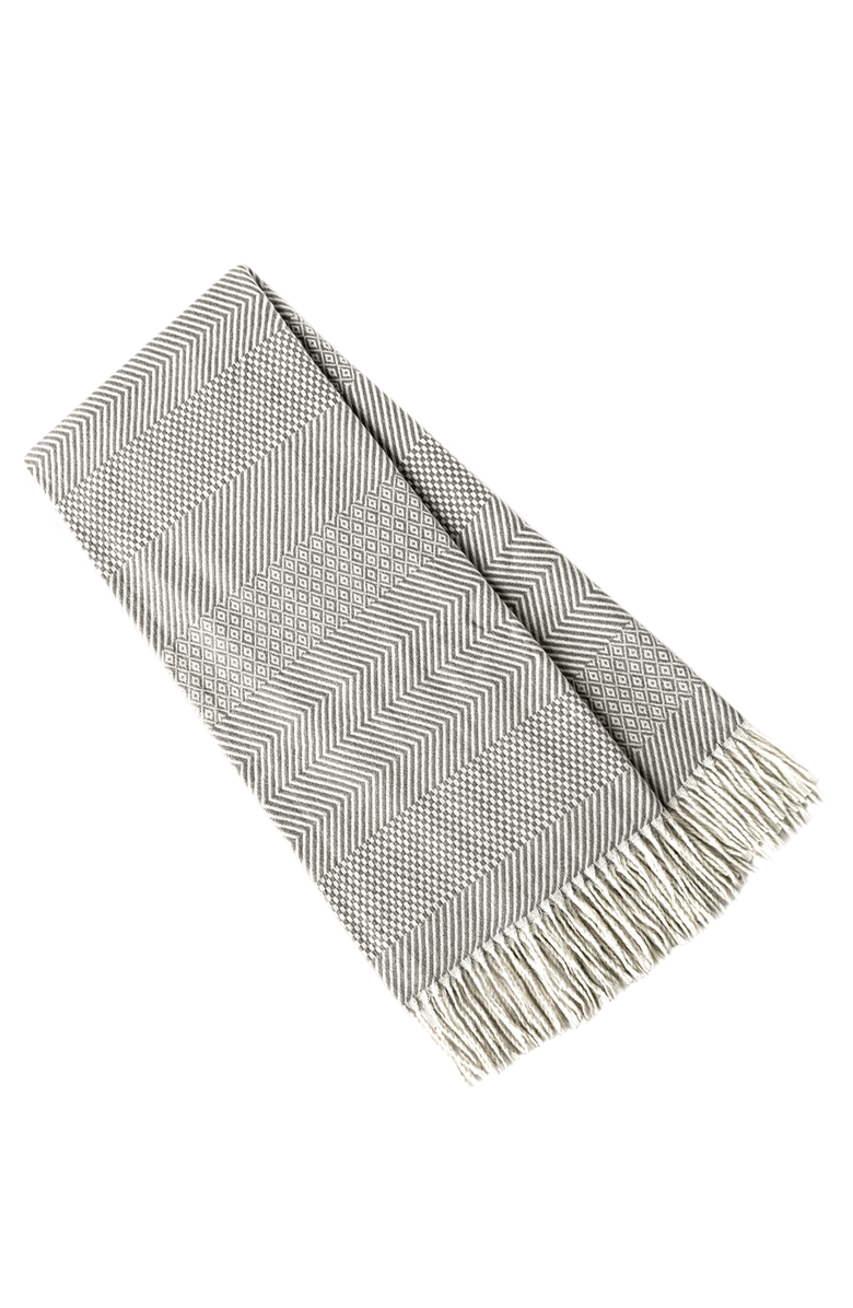 Slumber Cloud Woven Throw Blanket, Main, color, Storm