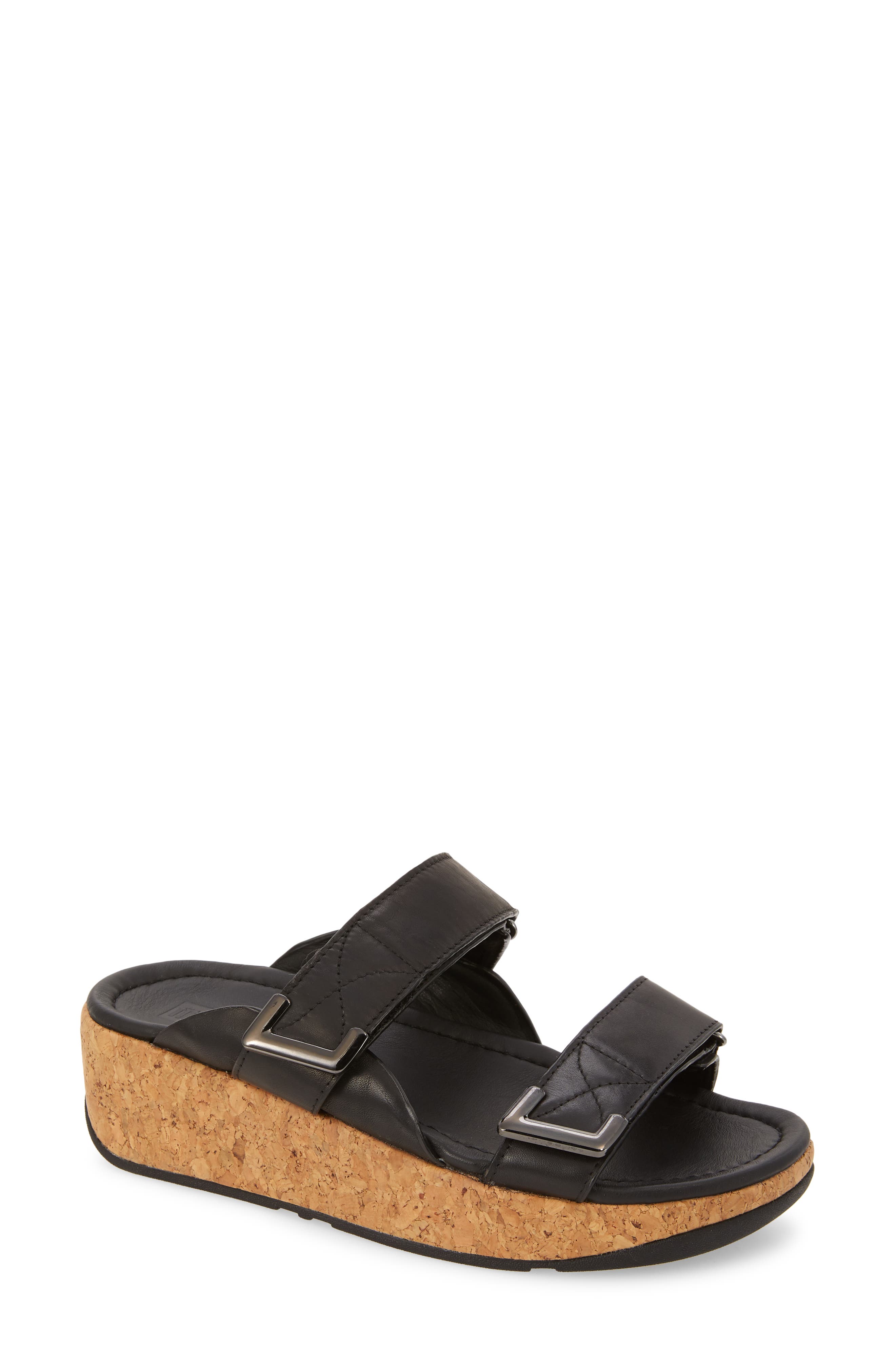 FitFlop Remi Platform Wedge Slide Sandal, Main, color, 