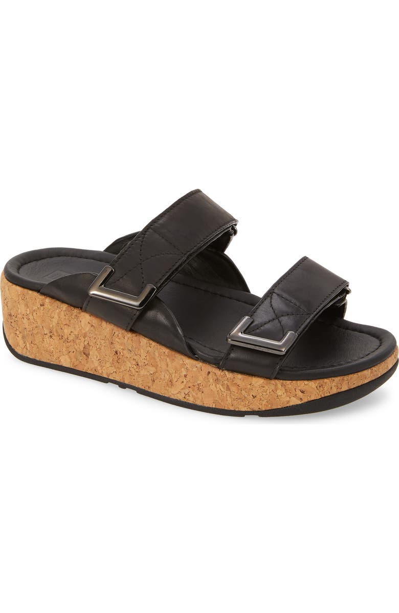 FitFlop Remi Platform Wedge Slide Sandal, Main, color,