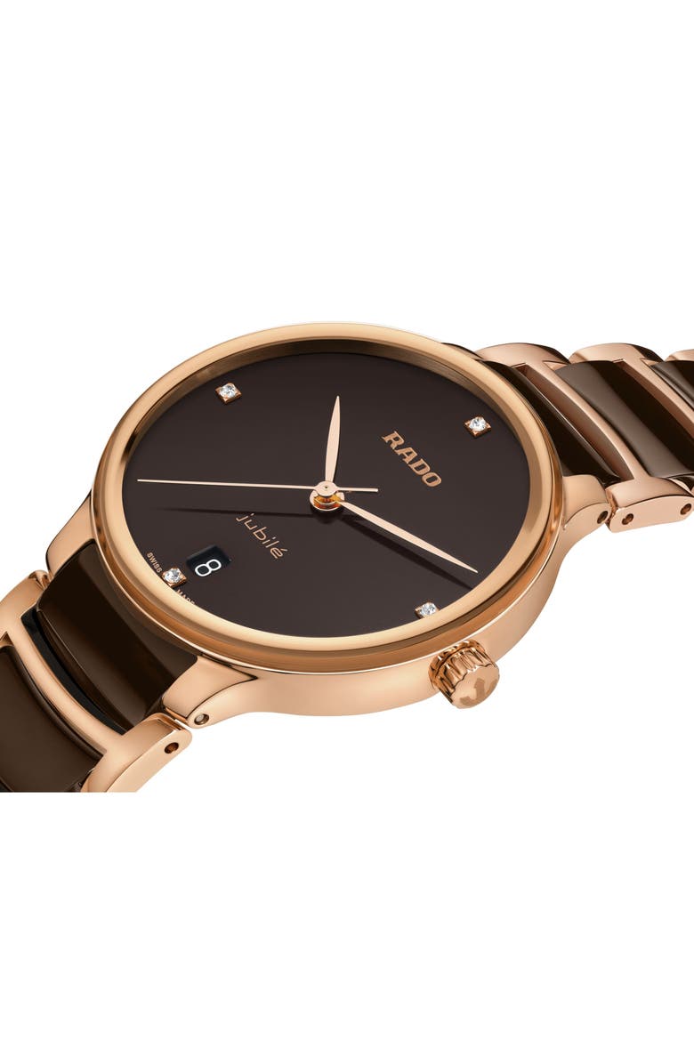 RADO Centrix Diamond Bracelet Watch, 35mm, Alternate, color,