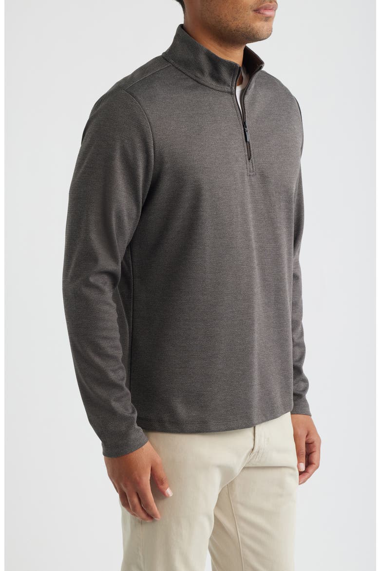 Rupert Quarter Zip Pullover, Alternate, color, ESPRESSO