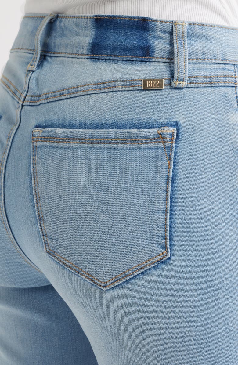 1822 Denim Release Hem High Waist Demi Bootcut Jeans, Alternate, color, Harmony