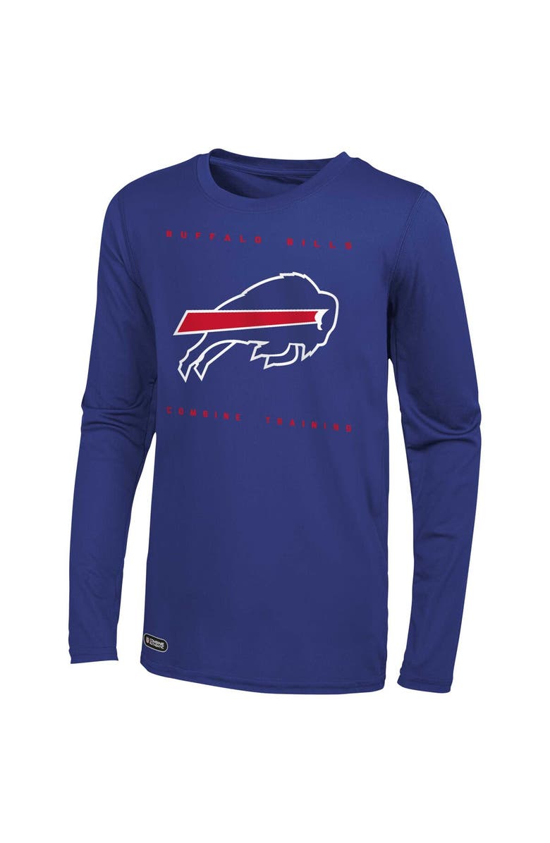 Outerstuff Men's Royal Buffalo Bills Side Drill Long Sleeve T-Shirt, Alternate, color, 