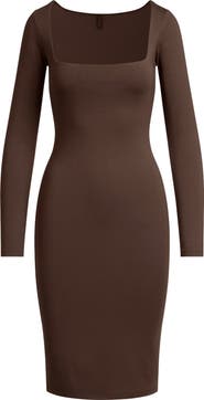 SKIMS Smooth Layers Long Sleeve Dress