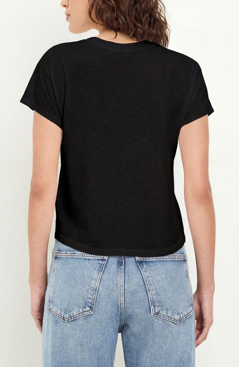 Michael Stars Grayson Chopped Crewneck T-Shirt, Alternate, color, Black