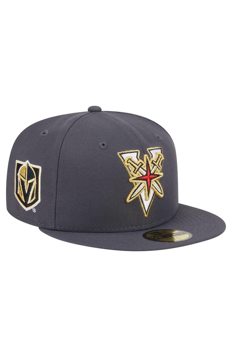 New Era Men's New Era  Black Vegas Golden Knights Deceptor 59FIFTY Fitted Hat, Main, color, 