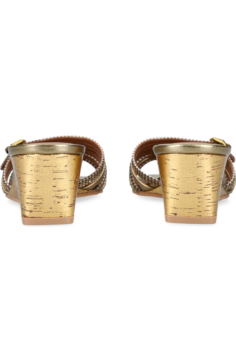 Kurt Geiger London Pierra Wedge Slide Sandal, Alternate, color, Dark Beige