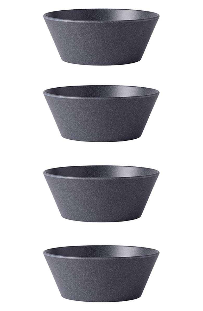 Mepal Bloom Set of 4 Serving Bowls, Alternate, color, Black