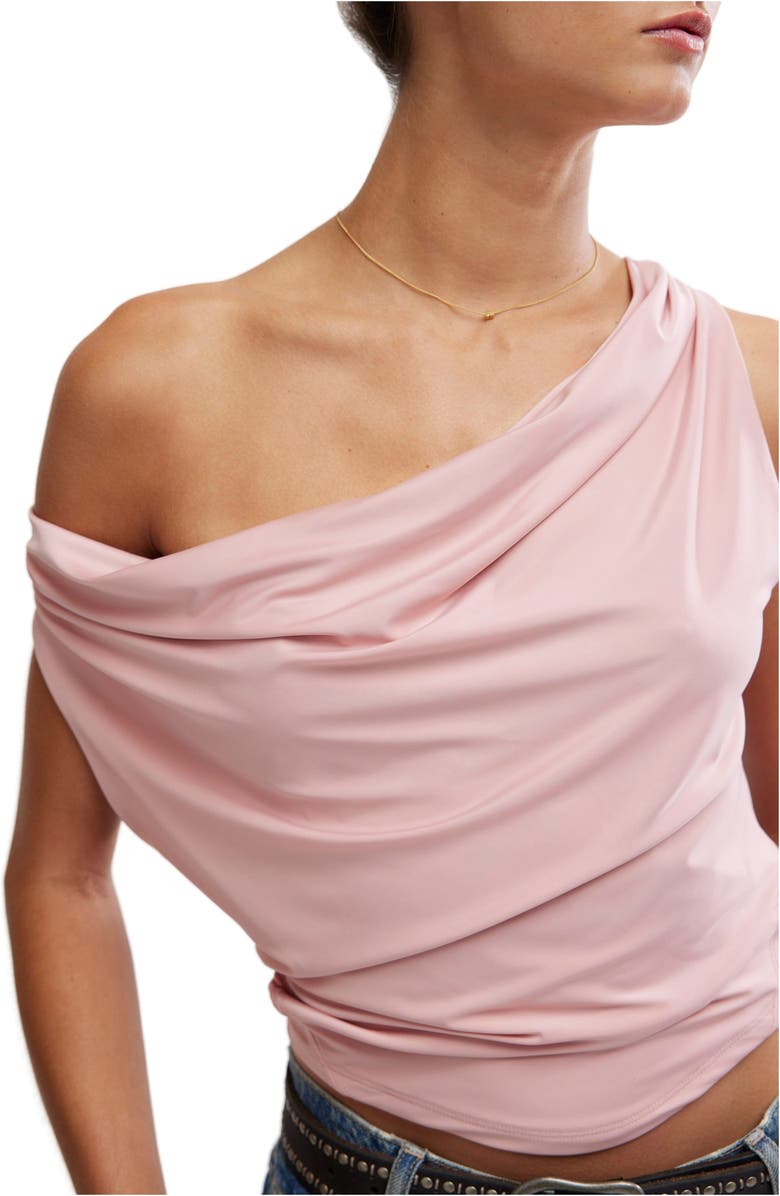 Free People City Nights Cowl Neck Sleeveless Top, Alternate, color, Peach Skin