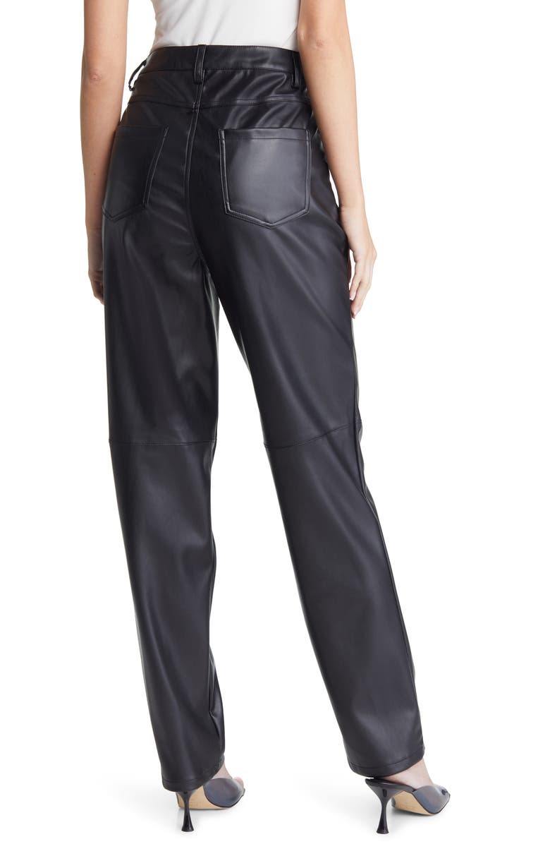VERO MODA Bella High Waist Faux Leather Pants, Alternate, color,