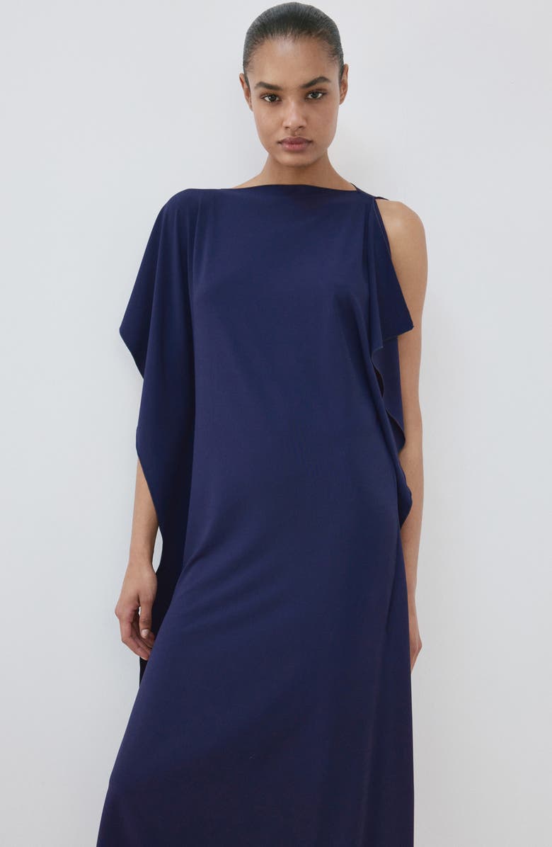 MANGO Ruffle Trim Caftan, Alternate, color,