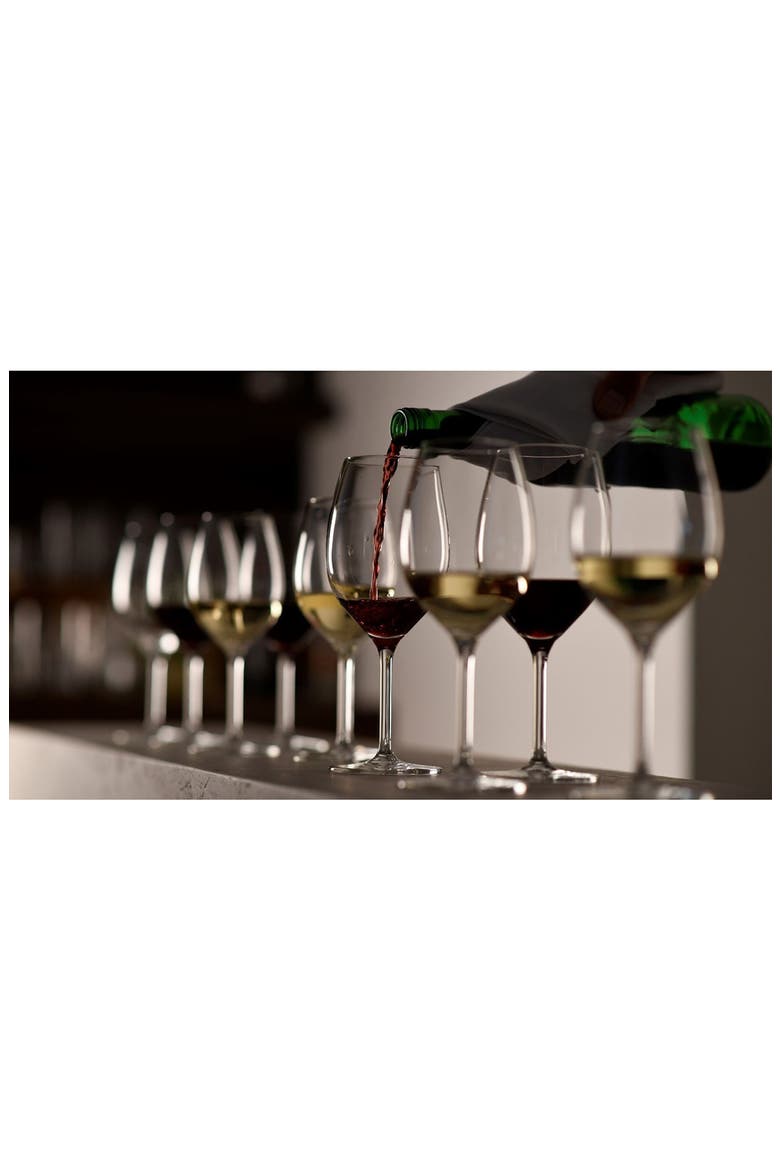 Banquet Set of 6 White Wine Glasses, Alternate, color, CLEAR