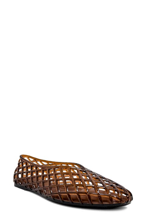 Alana Lattice Jelly Flat