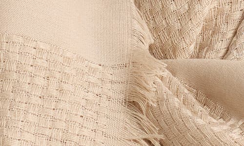 Vince Camuto Basketweave Scarf In Neutral