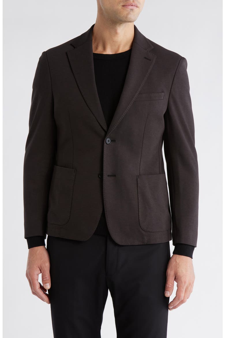 Two-Button Sport Coat, Main, color, BLACK