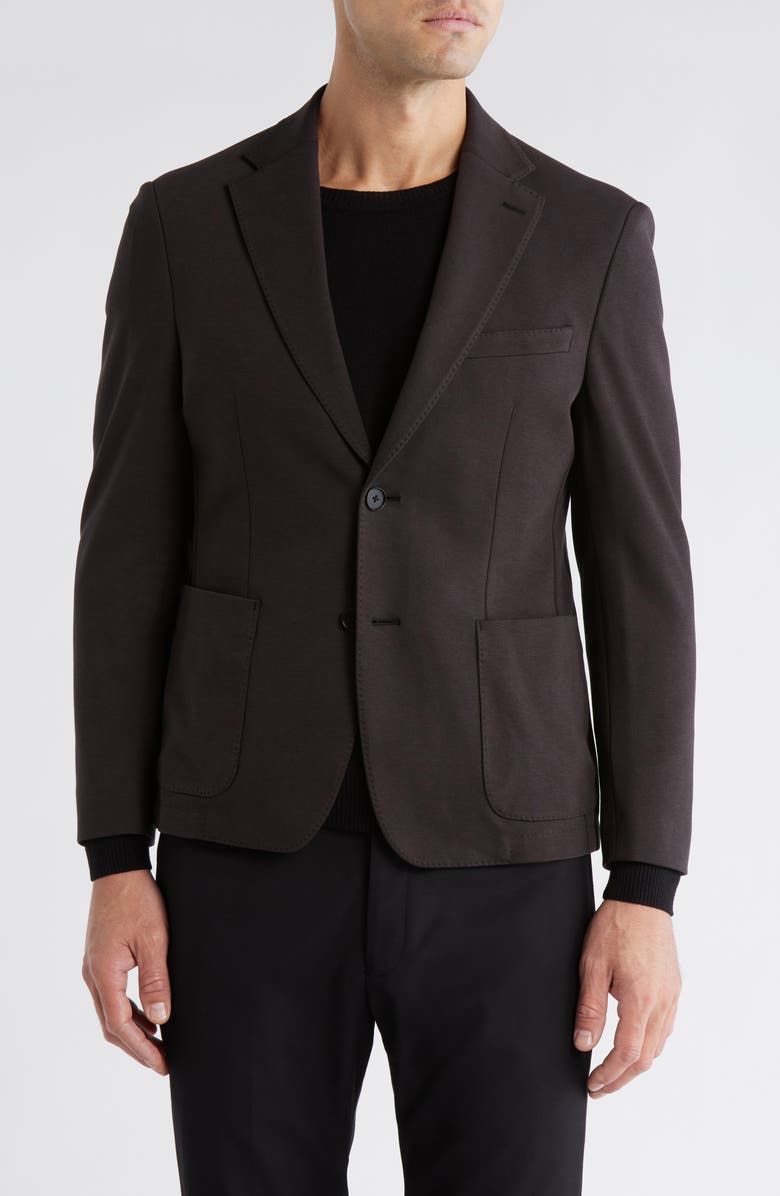 Calvin Klein Two-Button Sport Coat, Main, color, Black