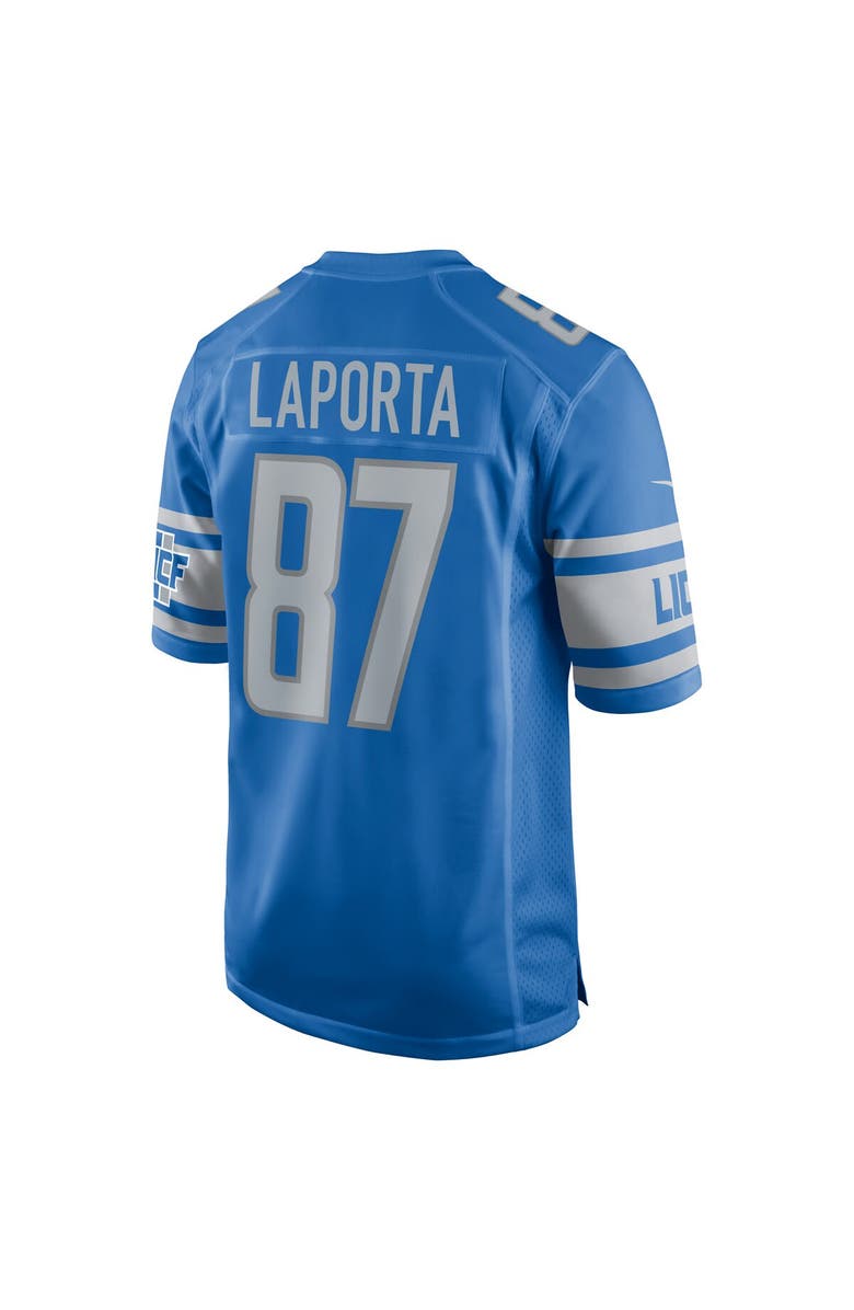 Nike Men's Nike Sam LaPorta Blue Detroit Lions Team Game Jersey, Alternate, color,