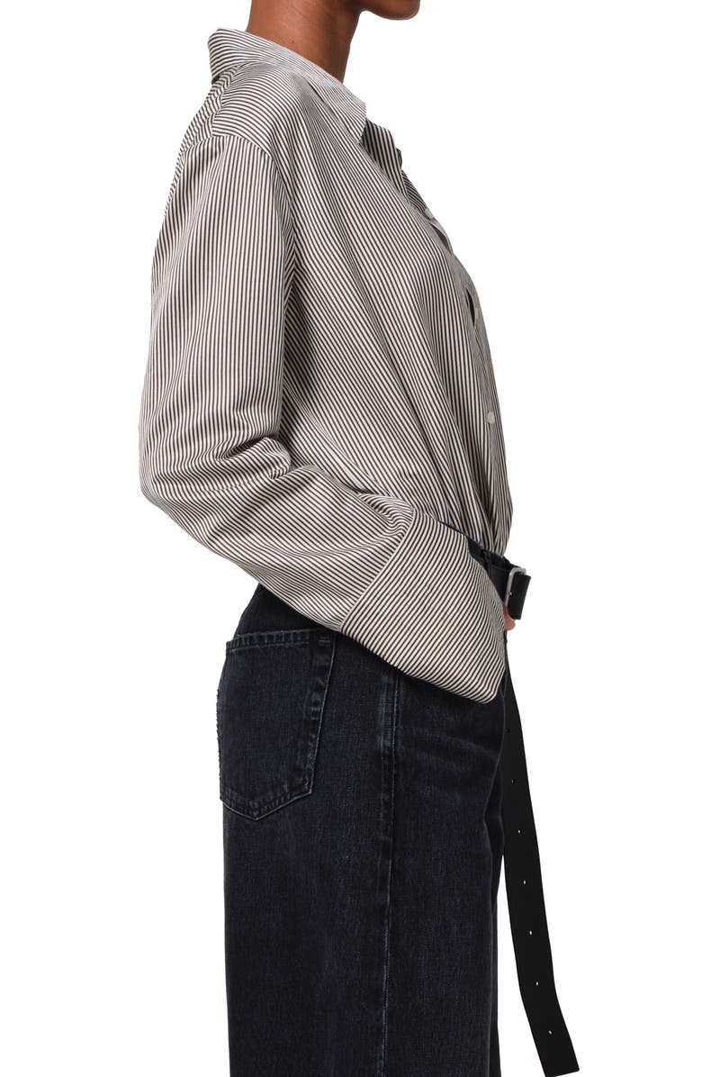 Citizens of Humanity Camila Stripe Cotton & Silk Shirt, Alternate, color, 