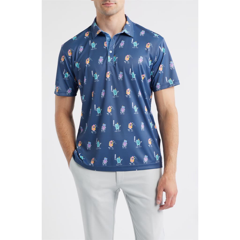 Swannies Combs Performance Golf Polo in Vintage-Indigo  product
